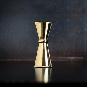 🛒$5 - Viski Small Gold Japanese Style Jiggers, Metallic